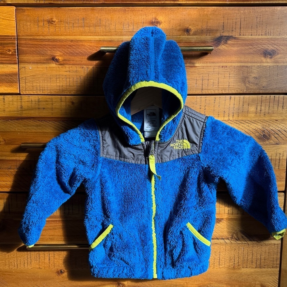 The North Face Baby Blue Fleece Jacket with Hood